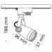Трековый светильник однофазный 220V Track TR001-1-GU10-W
